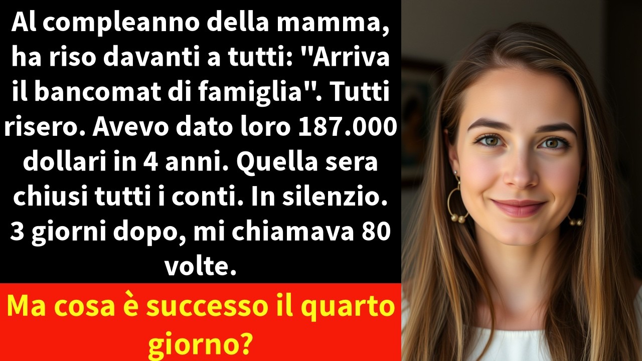 Al compleanno della mamma, ha riso davanti a tutti: 