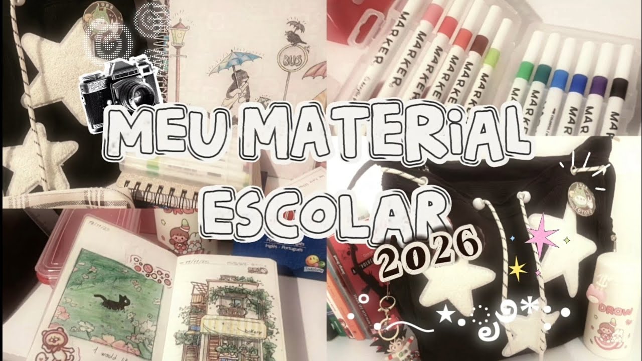 °❀⋆ Meu material escolar 2026 💗 | 3° ano do EM .ೃ࿔*:･