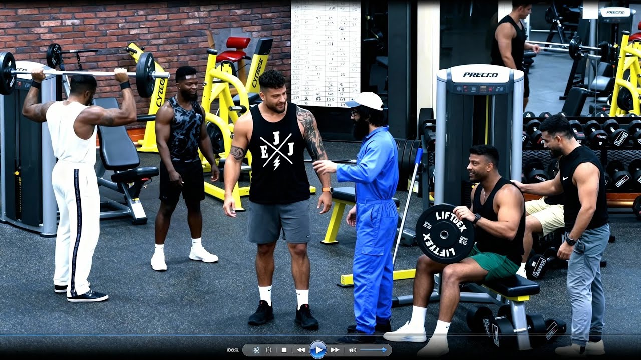 The strongman mocked the janitor, and his reputation was instantly ruined. 😱Anatoly GYM PRANK #6