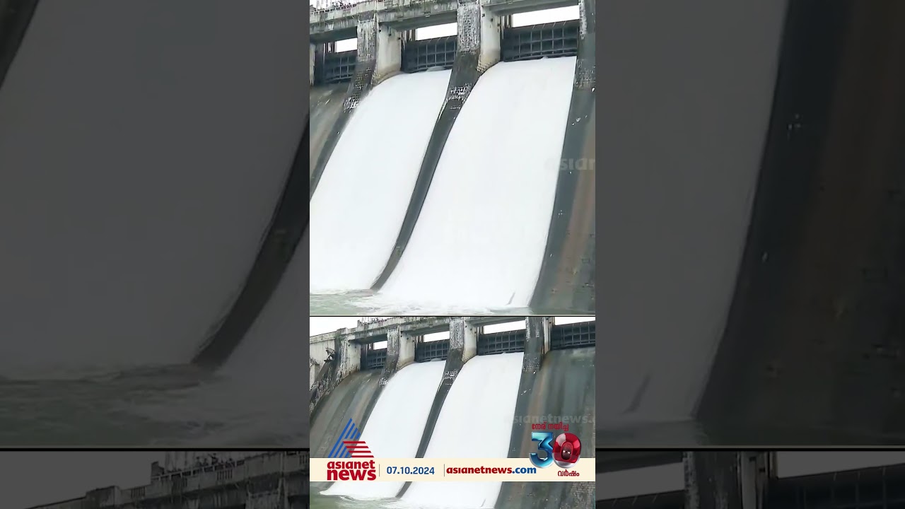 വൃഷ്ടിപ്രദേശങ്ങളിൽ മഴ കനക്കുന്നു, മലമ്പുഴ ഡാമിന്റെ ഷട്ടറുകൾ തുറന്നു