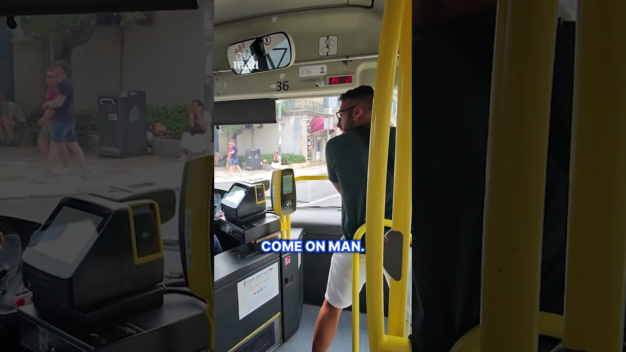 Bus driver loses it with passengers