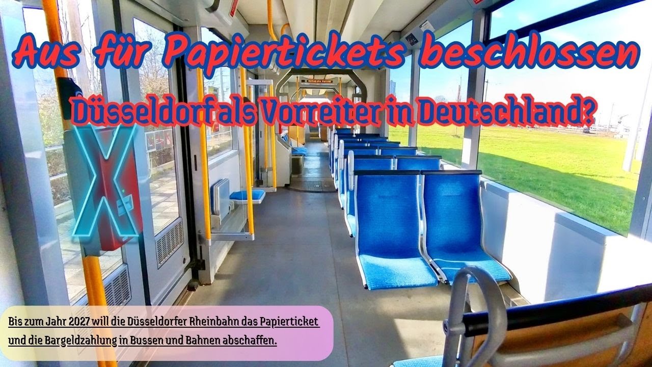 Rheinbahn in D&uuml;sseldorf:Aus f&uuml;r Papiertickets beschlossen🎫Rheinbahn wird 