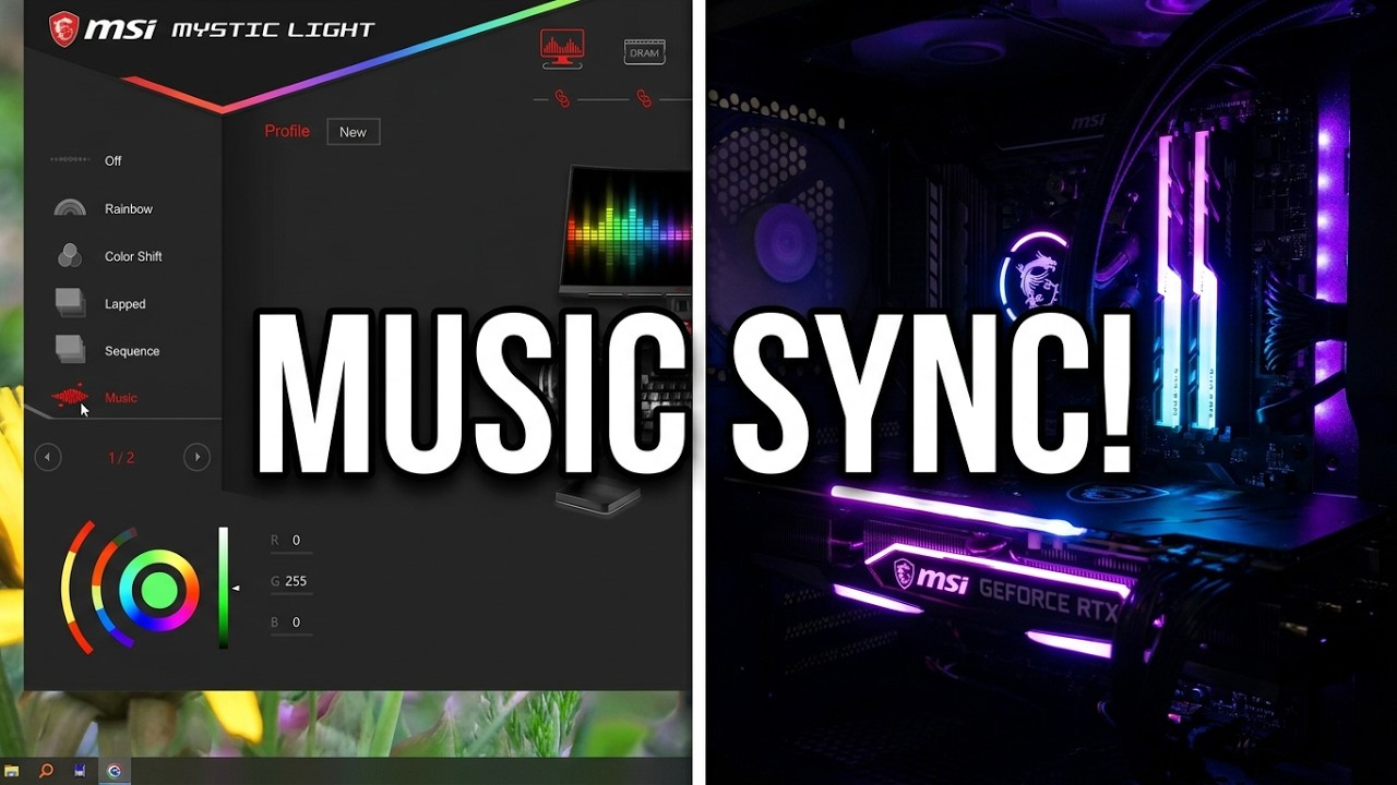 Как управлять RGB-подсветкой? ОЗУ, видеокарта (GTX 1070), MSI B350 PC MATE, Mystic Light, управле...