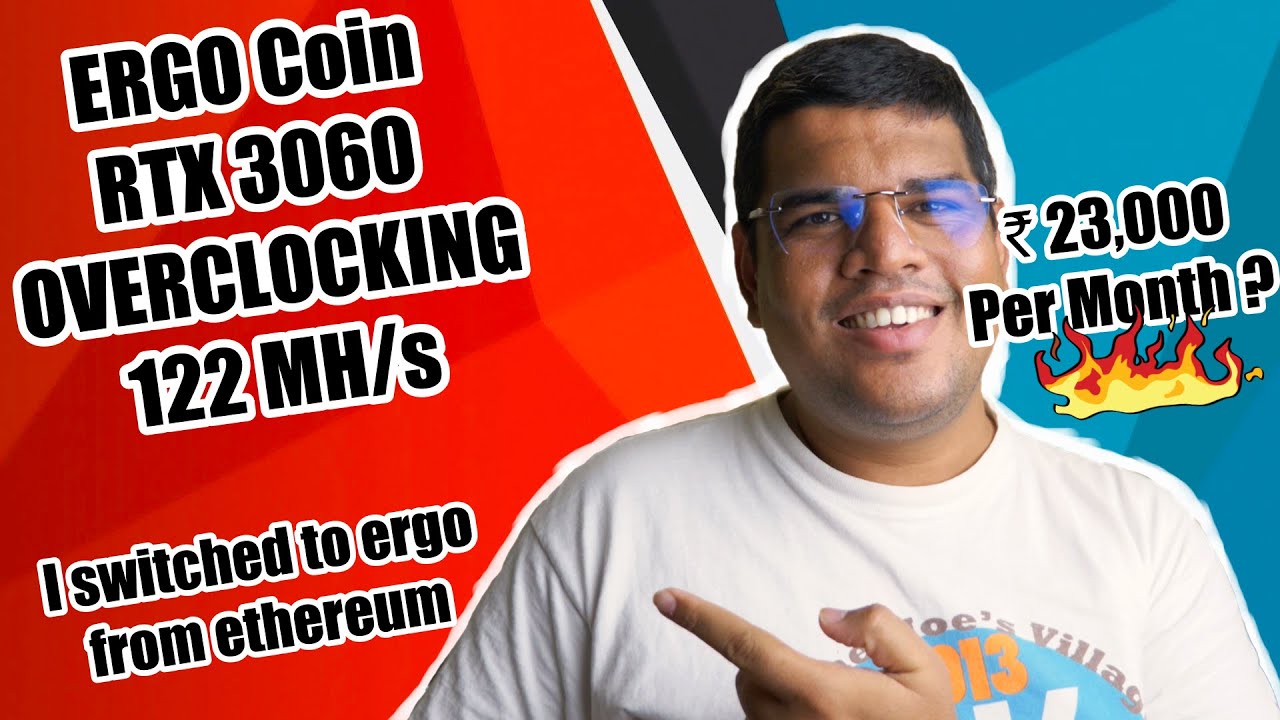 RTX 3060 Overclock Settings for Ergo Mining | Can Earn Rs.23,000 Per Month|How to Mine Ergo in Hindi