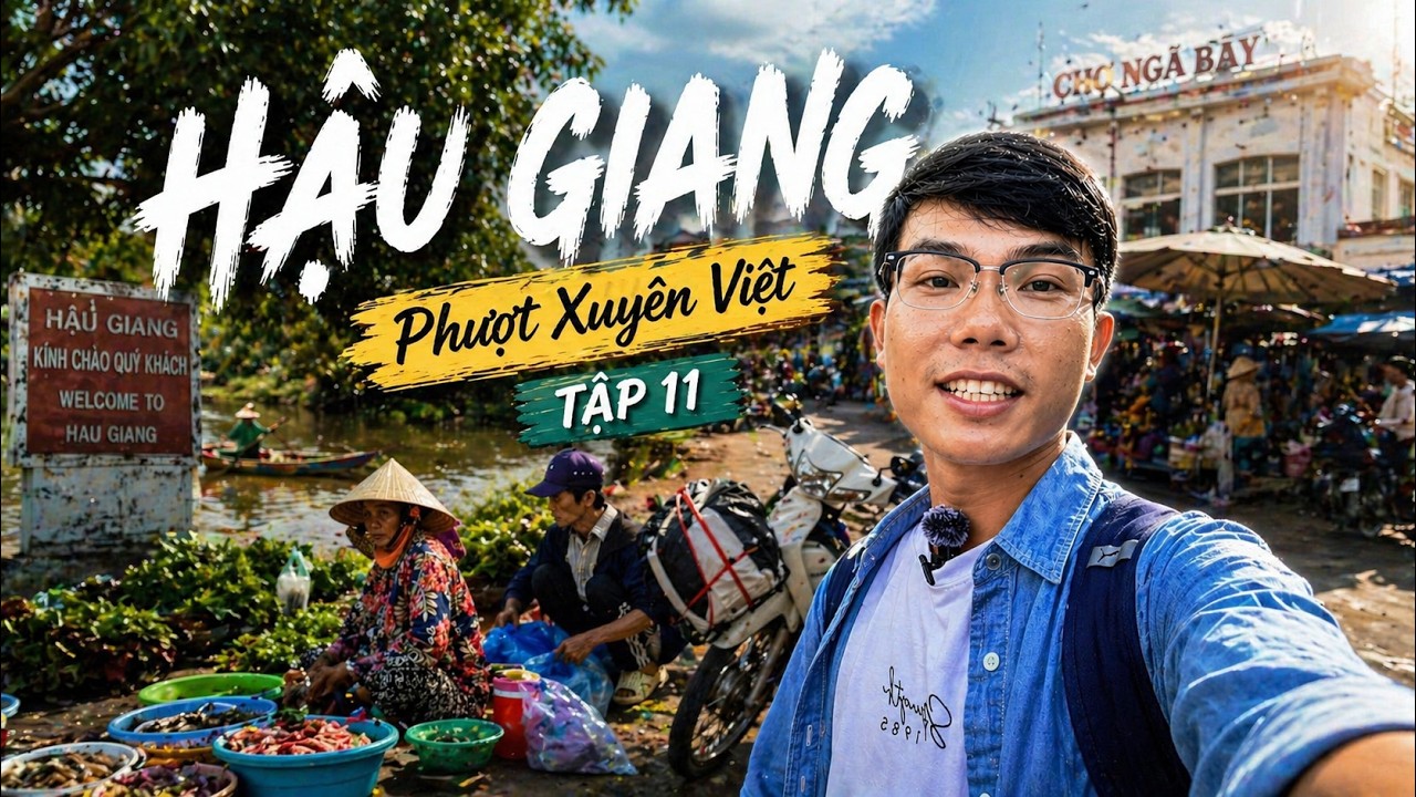 Chợ Ngã Bảy – Hậu Giang 🇻🇳 Khi Tiểu Thương Chợ Nổi Chỉ Còn Tụ Họp Trên Bờ