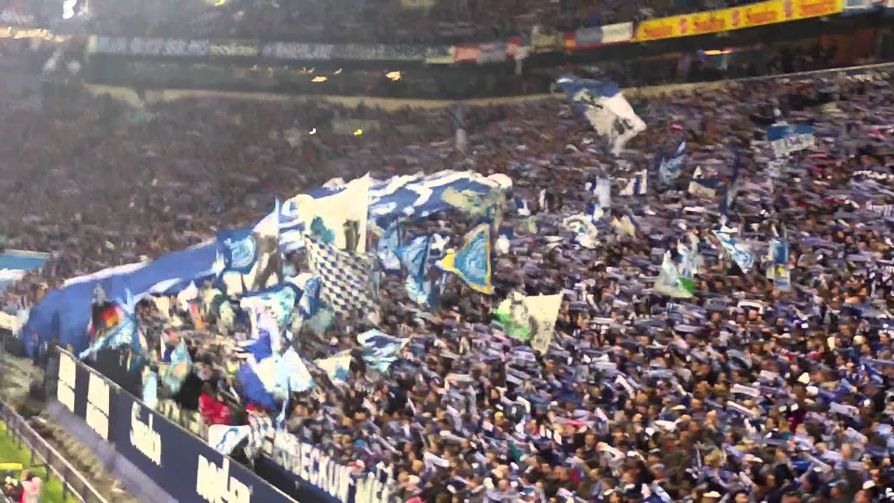 FC Schalke 04 gegen VFB Stuttgart Vereinslied+Einlauf