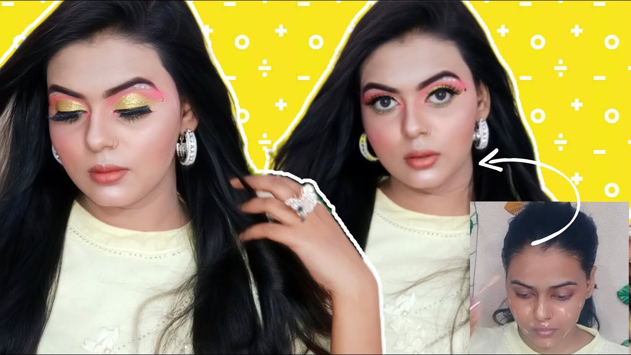 NEON EYE MAKEUP TUTORIAL - How to create a cool cut crease eye makeup look