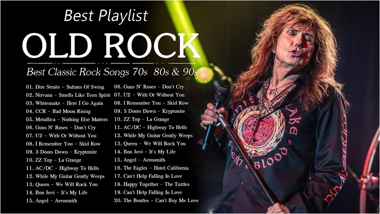 Whitesnake, AC/DC, Aerosmith, Queen, Scorpions, Gnr... -  Old Classic Rock Playlist