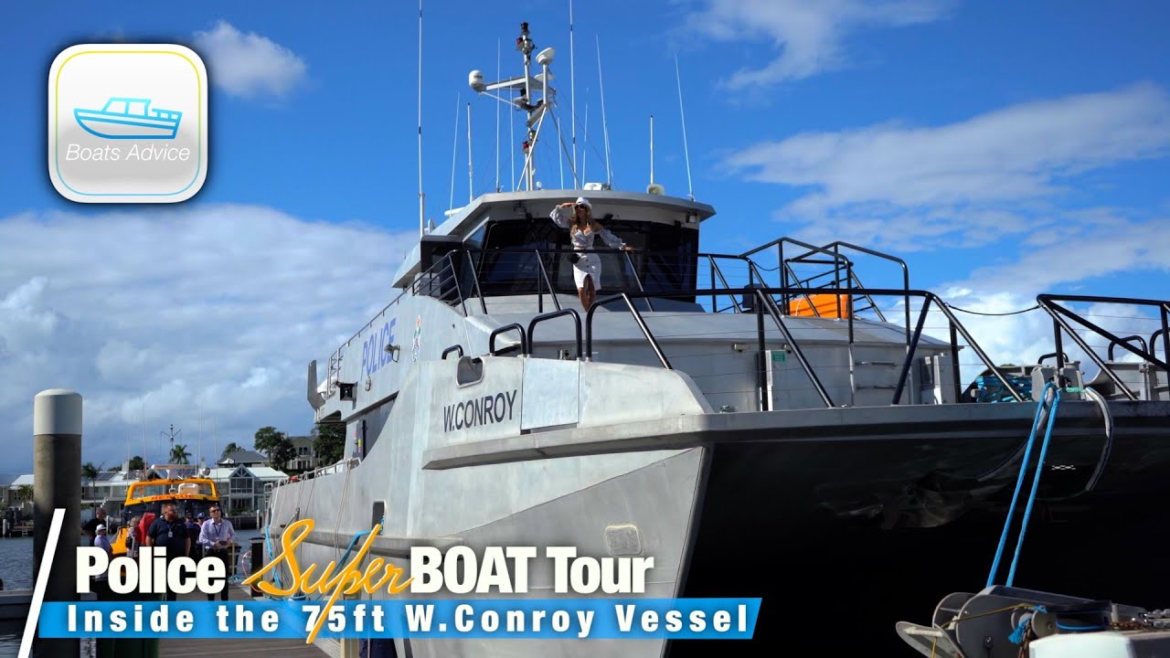 BIGGEST Police SUPER BOAT | Inside Tour of 75ft W.CONROY IV Patrol Vessel 👮⛴