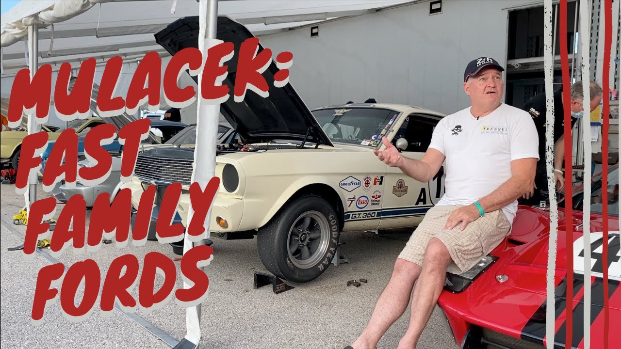 Phil and his galloping stable of Mustangs and GT40s!