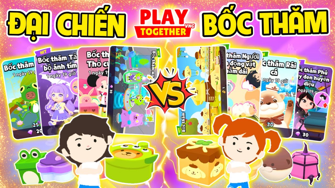 PLAY TOGETHER | BEDY SOLO MỞ CÁC HỘP BỐC TH.ĂM MỚI CÙNG MEO VÀ CÁI KẾT