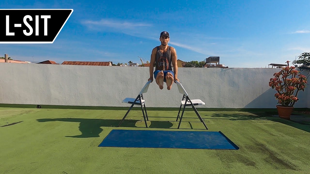 L-Sit + Crunches - Abdominal Body Weight Exercise Tutorials