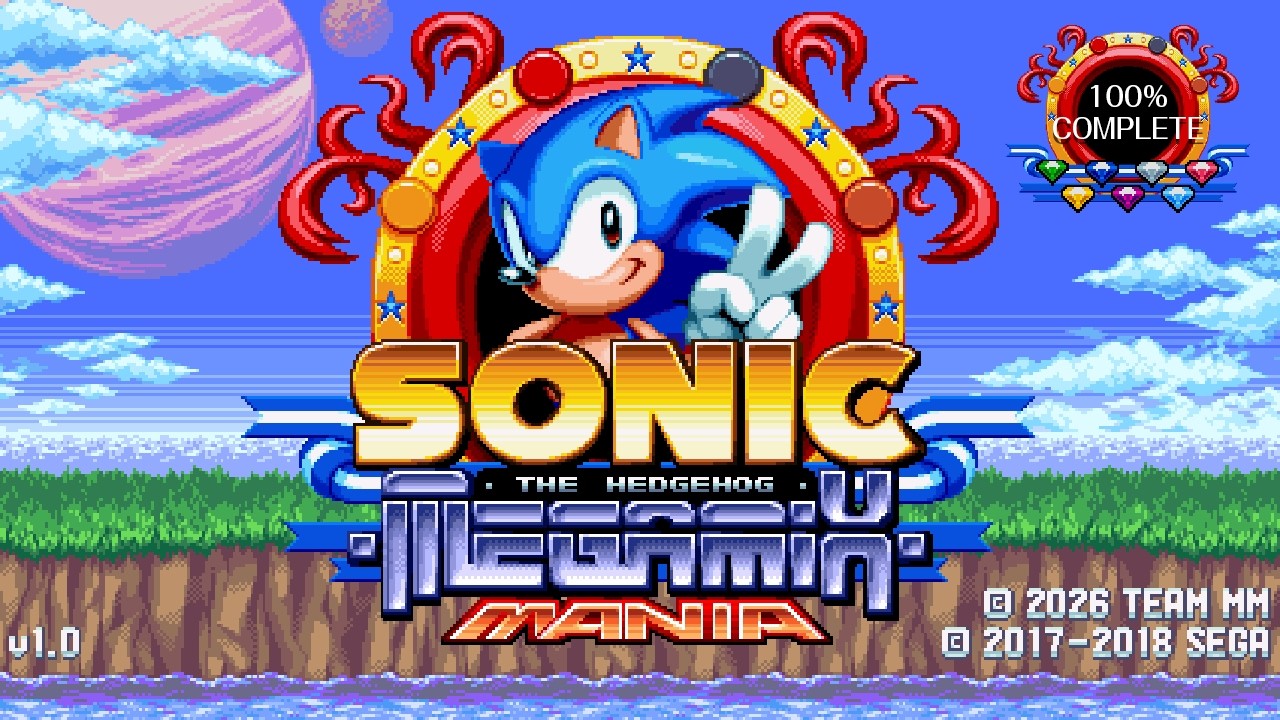 Sonic Megamix Mania (v1.0 Release) ✪ 100% Complete Playthrough (1080p/60fps)
