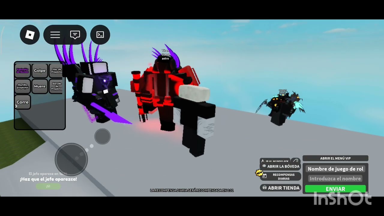 Siendo Titan proyectorman 