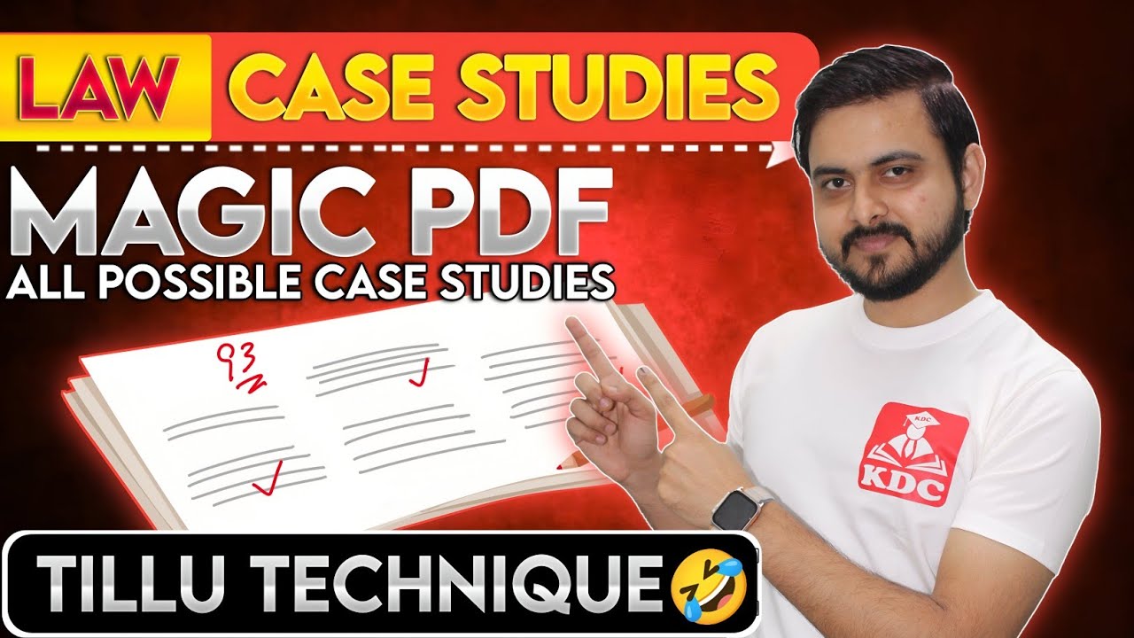 Law Case Studies - Magic PDF CMA Inter December 2025