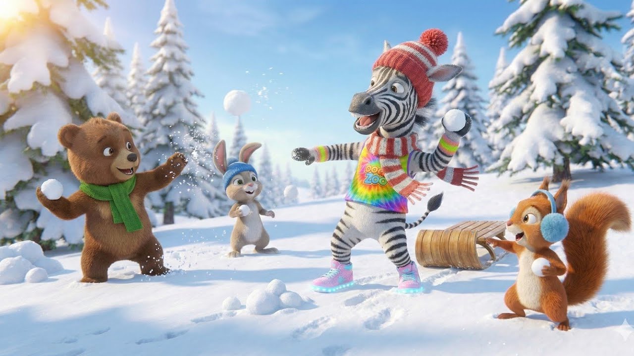 Zıpır Zebra ile Büyülü Kış