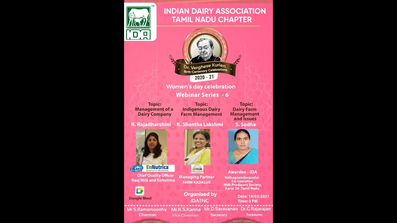 Indian Dairy Association Webinar 6 Speaker  2- 