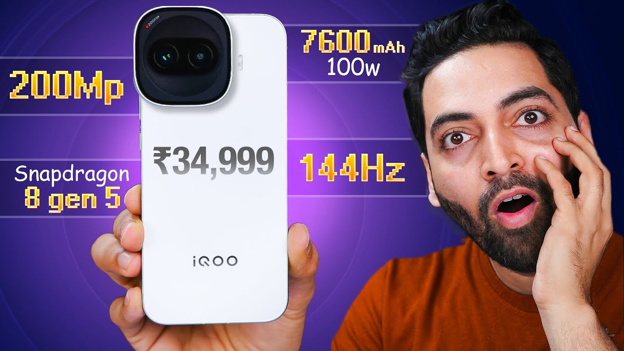 iQOO 15R First Look : SD 8 Gen 5, 7600 mAh, 200MP & More..