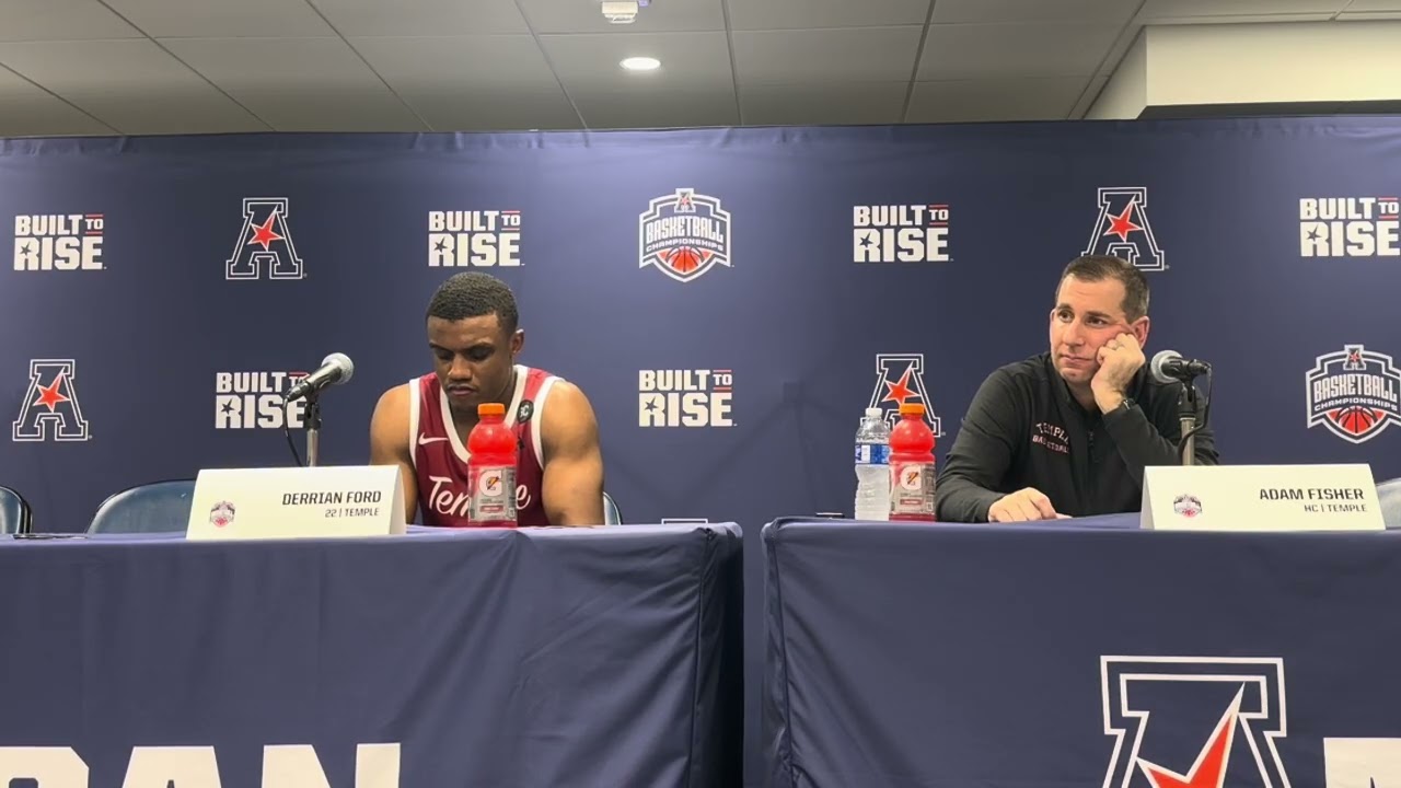 Adam Fisher-Derrian Ford / Temple-FAU American Conference Tournament postgame press conference