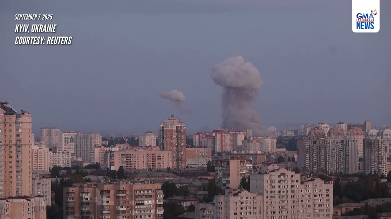 Russian rockets hit Ukrainian capital Kyiv | GMA Integrated News