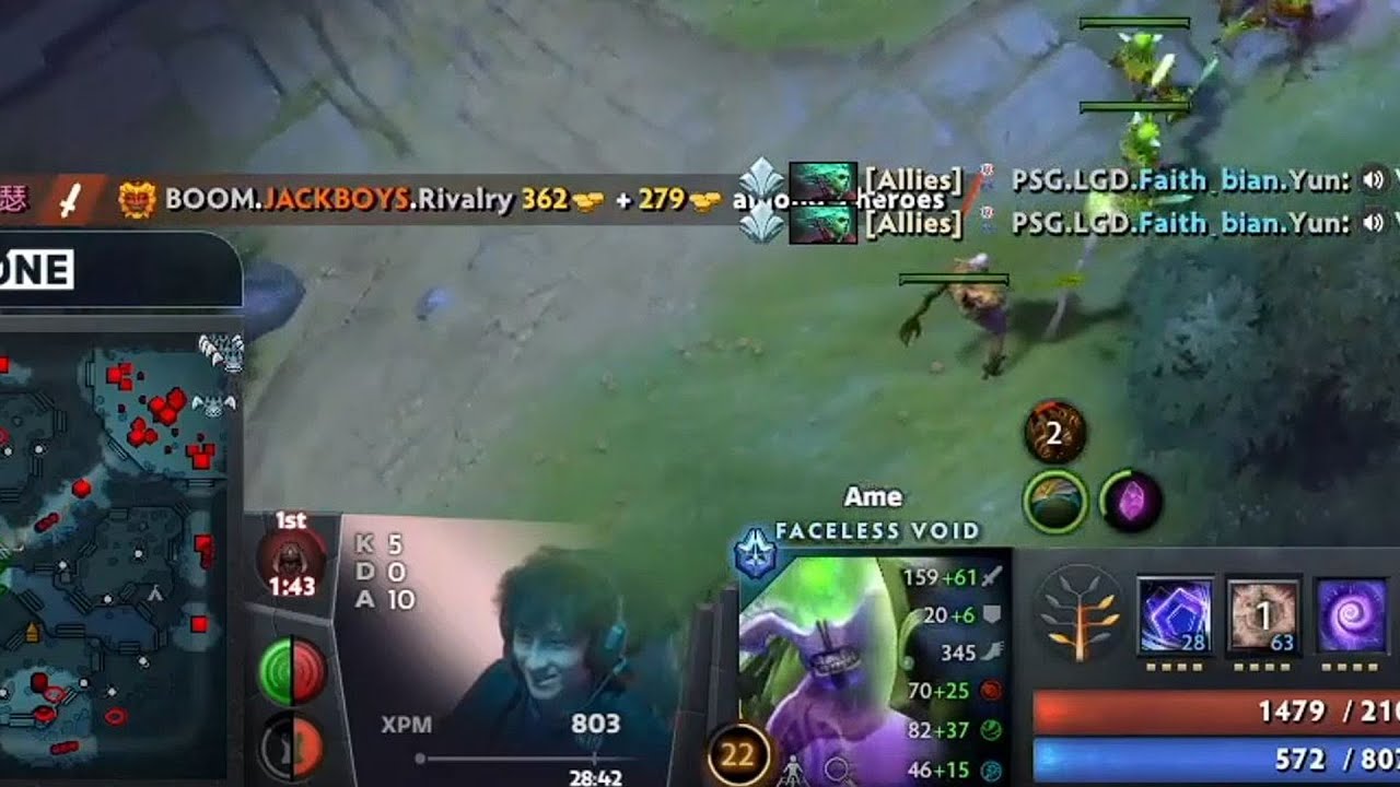 rare Ame smile after he first hit bash TPing Jacky