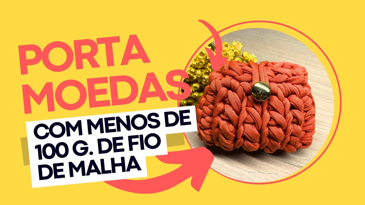 Como fazer porta moedas em croch&ecirc; | TATA GARDINI