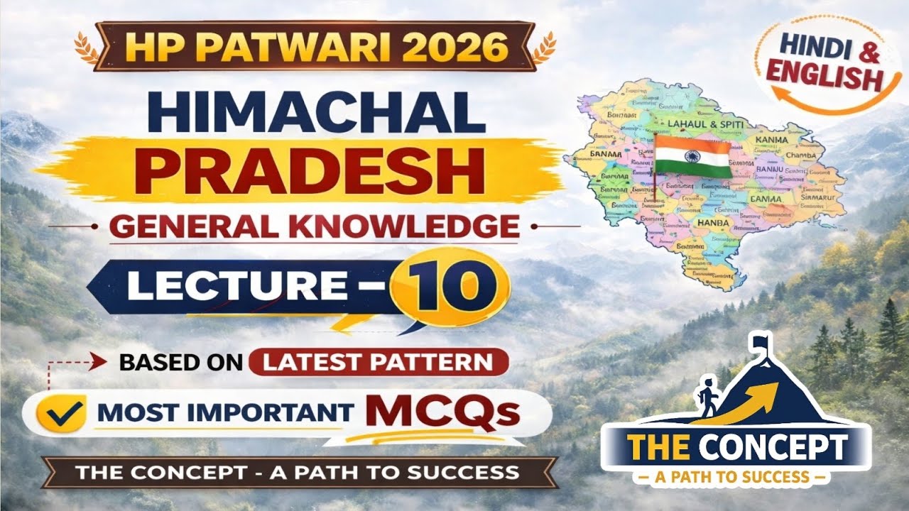Most Important MCQs of HP GK : Class-10 for HP High Court/Patwari/Panchayat Secretary of HPRCA Exams