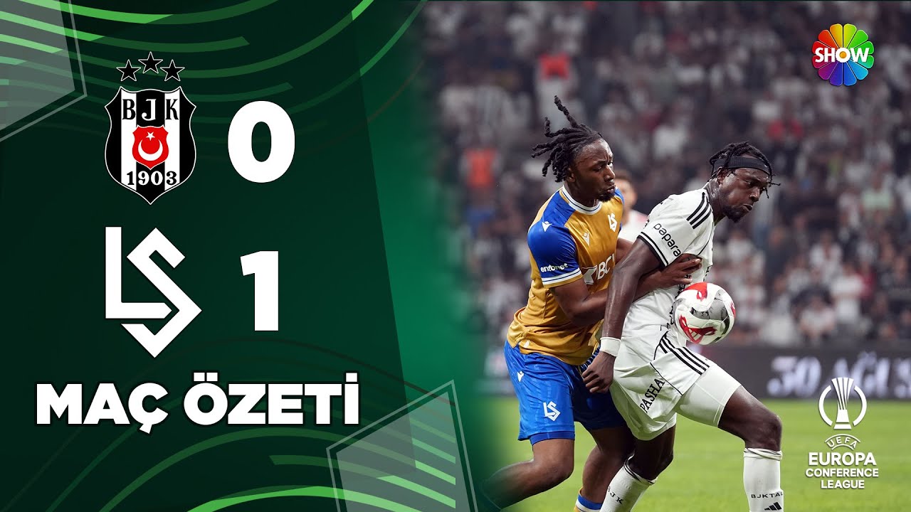 Beşiktaş 0-1 FC Lausanne-Sport Maç Özeti |  UEFA Konferans Ligi Play-off Turu Rövanş Maçı