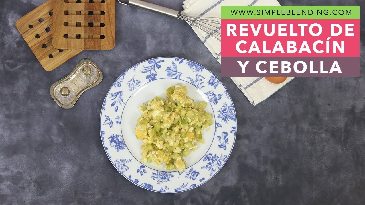 REVUELTO DE CALABACÍN Y CEBOLLA | Huevos revueltos con calabacín | Dieta saludable