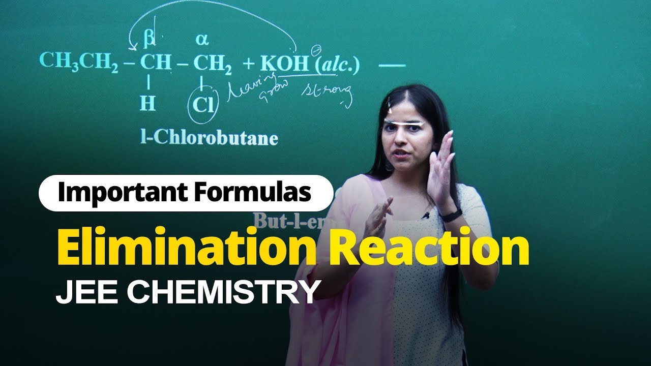 JEE Chemistry | Elimination Reaction | Important Formulas | In English | Misostudy
