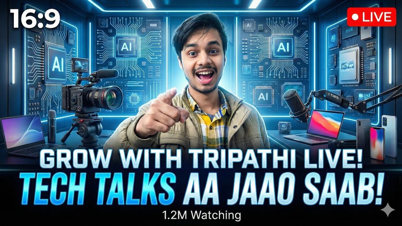 Grow With Tripathi  is live