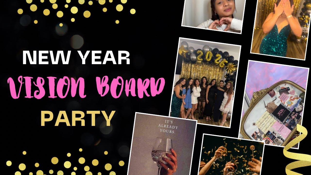 2026 Vision Board Party🪩| Lock in with your highest self! 