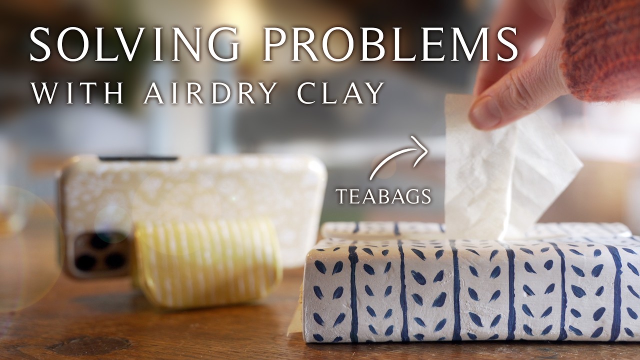 Bringing more color into our farmhouse with air dry Clay!
