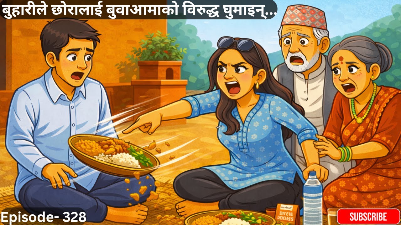 बुहारीले छोरालाई बुवाआमाको विरुद्ध घुमाइन्..-Episode- 328 #nepalimoralstory #folkstories #storytime