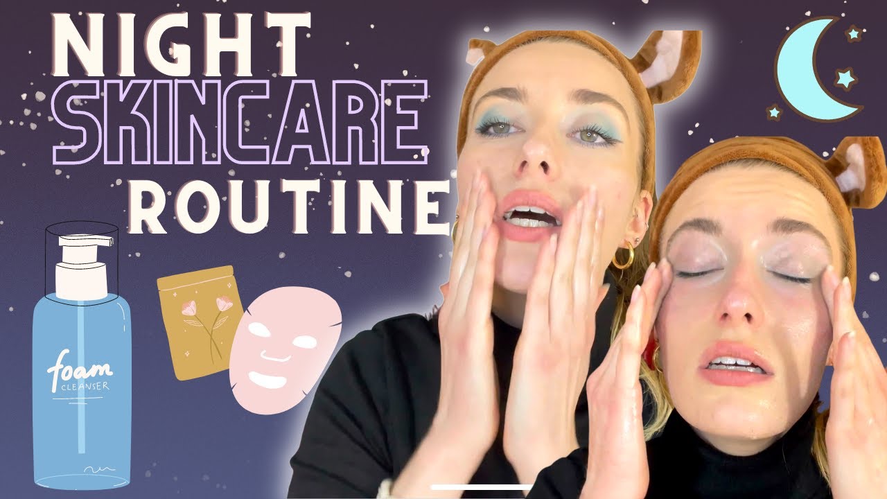 SKINCARE NIGHT ROUTINE FRANCE - Routine nuit soins du visage ANTI ACNÉ HYPERPIGMENTATION
