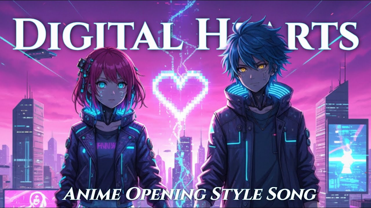 Digital Hearts  — Anime-Style Opening Song (Original)