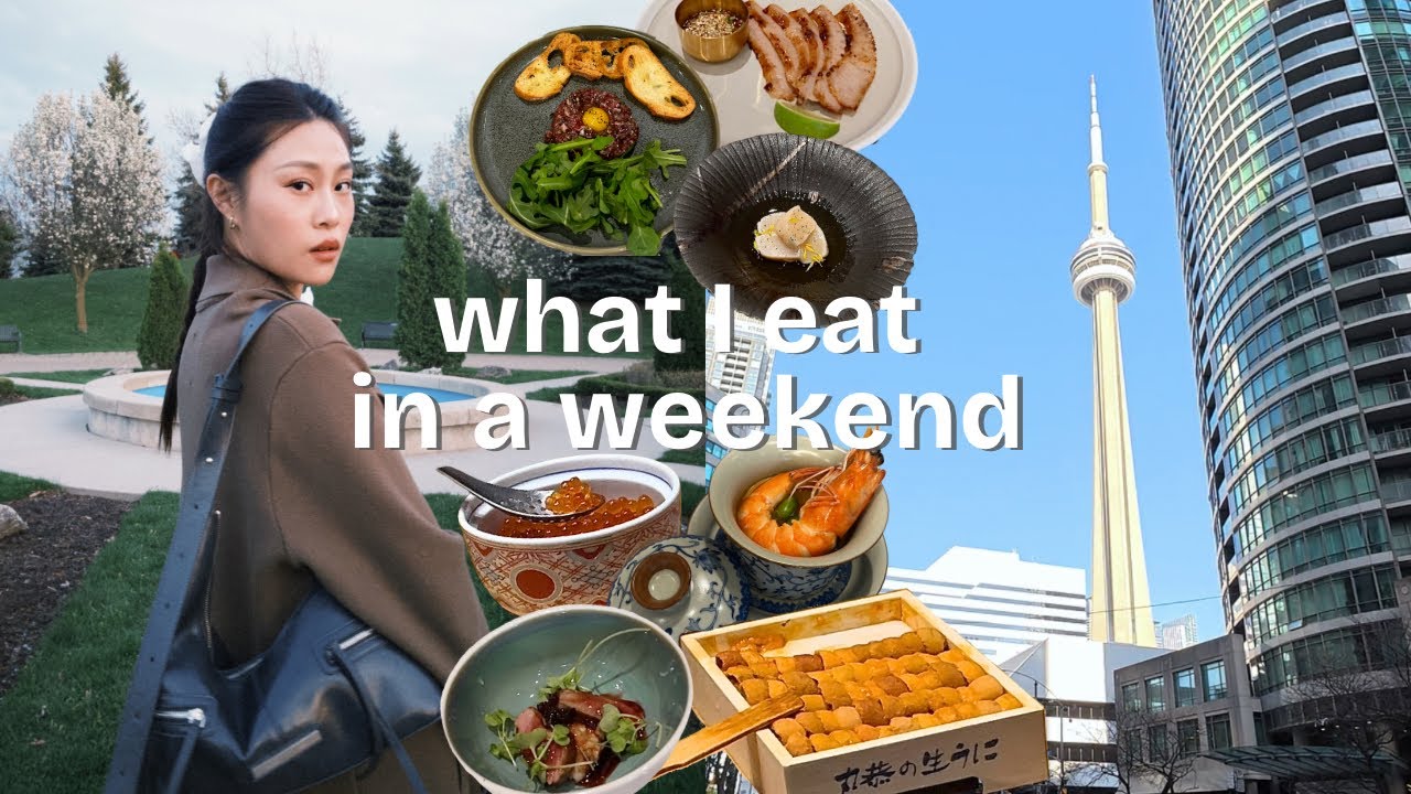 What I Eat in TORONTO 🍽️ ˚⊹ | celebrating bday + mama day, omakase, food market, ayce afternoon tea