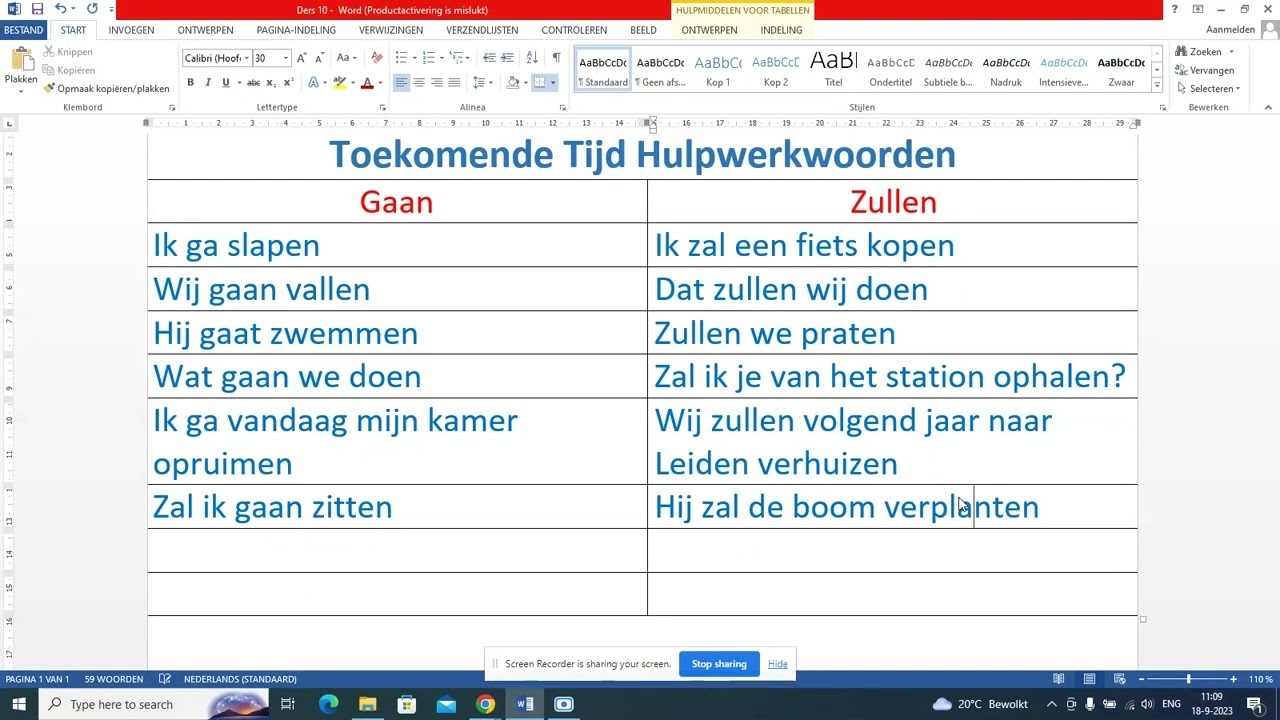 Ders 10. Hollandaca Gelecek Zaman, Toekomendetijd, NT2