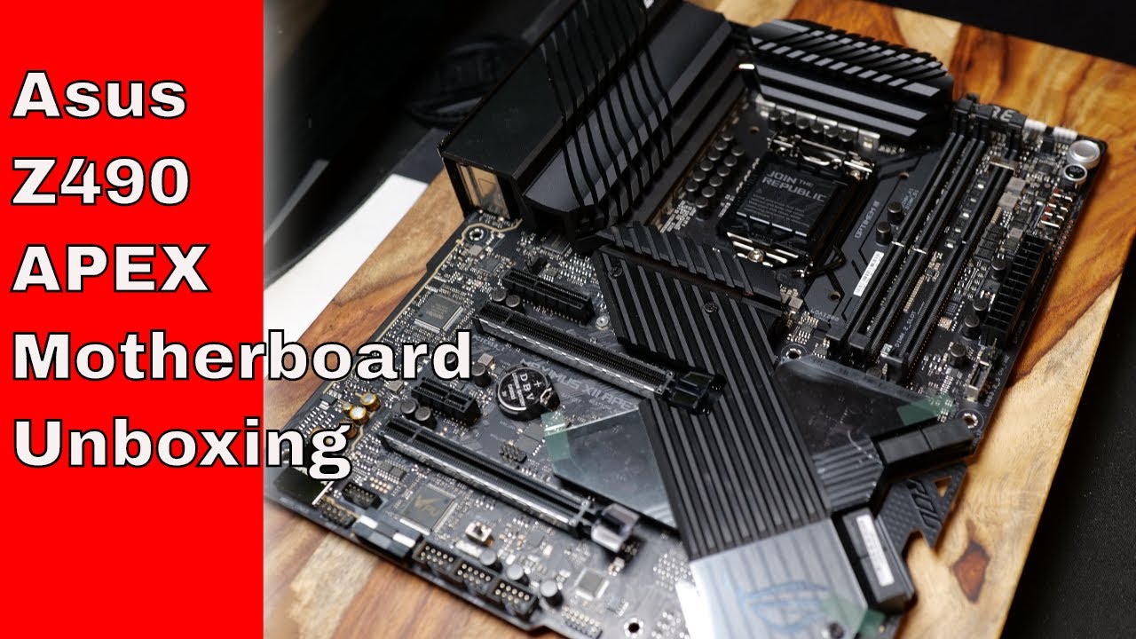 Asus ROG Maximus XII Apex Z490 Motherboard Intel 10900K  Unboxing