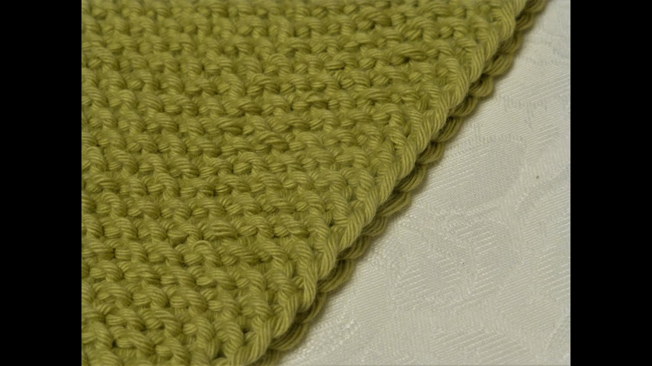 How to knit seed stitch and how to make nice even edges.