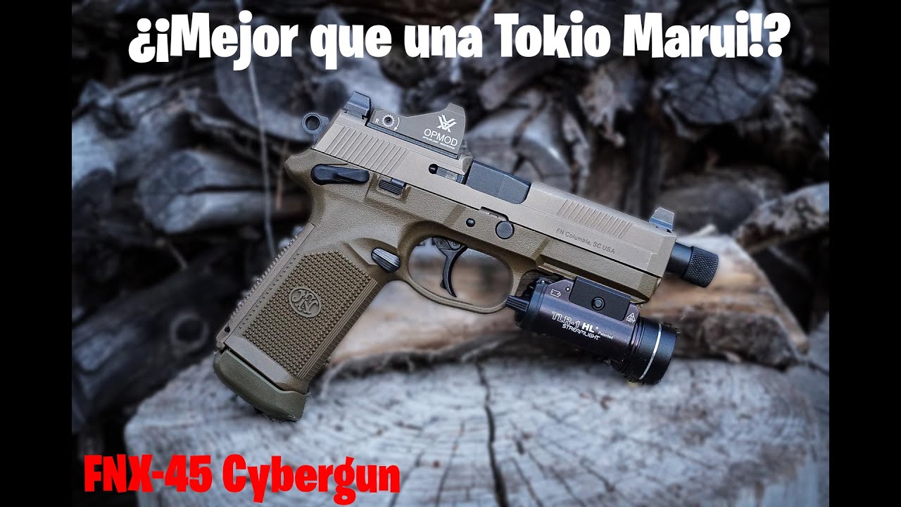 ¿La MEJOR PISTOLA que existe? FNX-45 CYBERGUN | Comparación con TOKIO MARUI