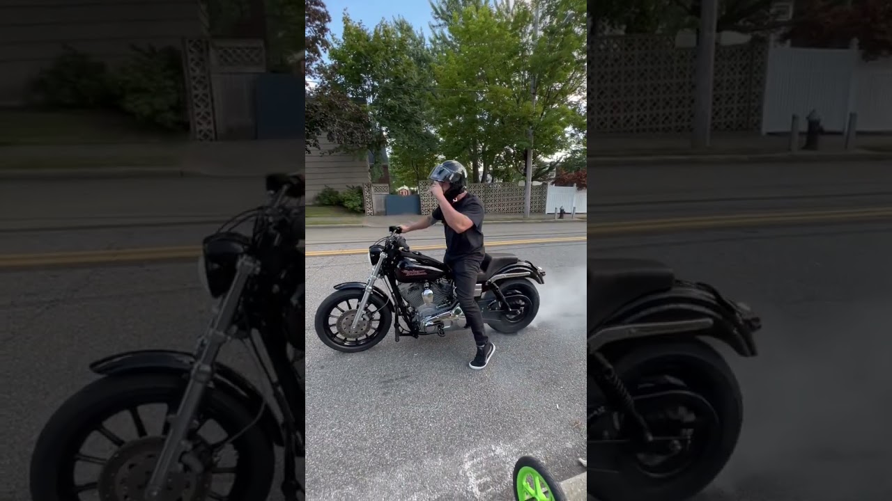 Revlimiter Burnout letting the Harley Eat