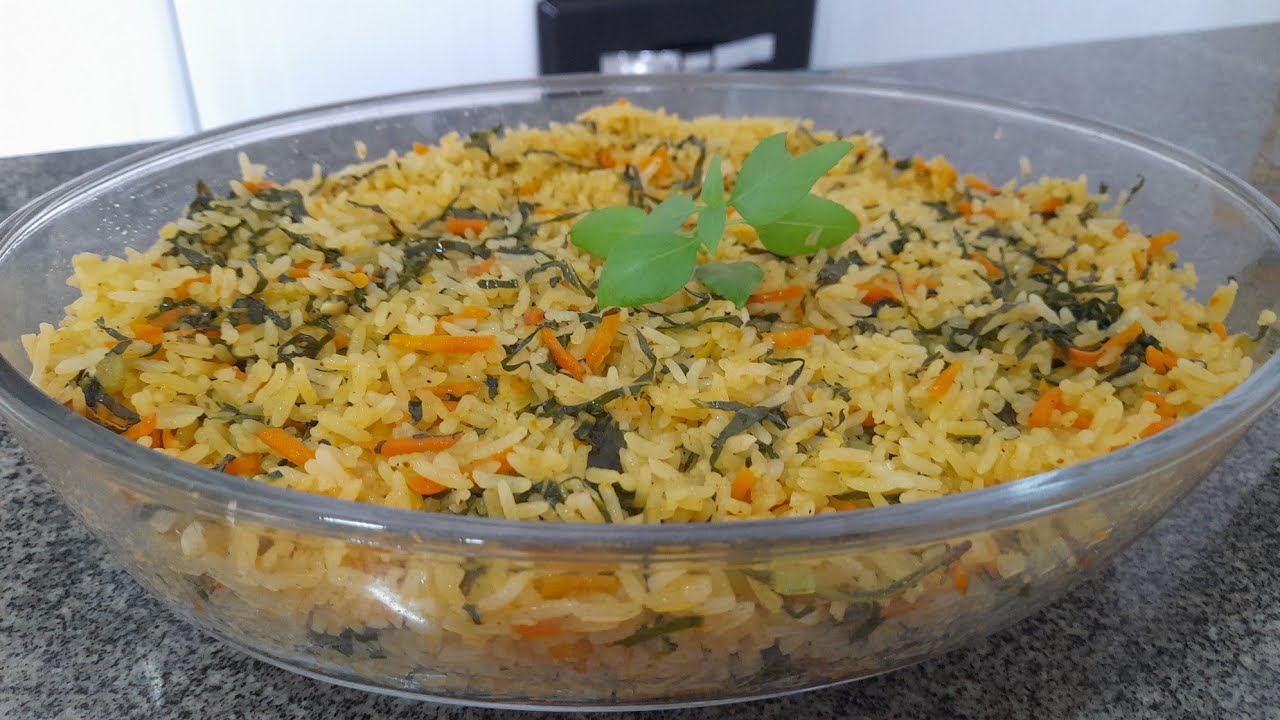 ❤😊Como fazer UM ARROZ DE CENOURA com COUVE  SIMPLES, GOSTOSO e DIFERENCIADO #comofazerarroz #arroz😊❤