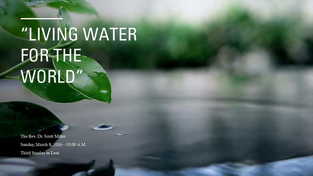 “Living Water for the World”