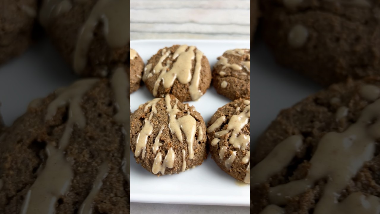 Vegan Soft Gingerbread Cookies! Gluten Free, Refined Sugar Free, Oil Free