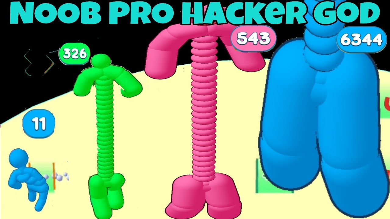Tall.io in NOOB VS PRO VS HACKER VS GOD