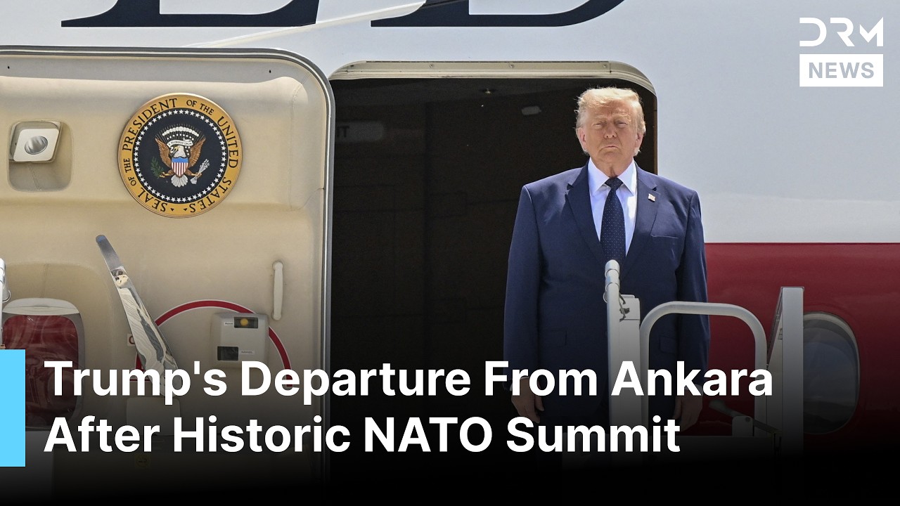 FULL DEPARTURE: Trump Boards Air Force One, Departs Turkey After High-Stakes NATO Summit | AC1G
