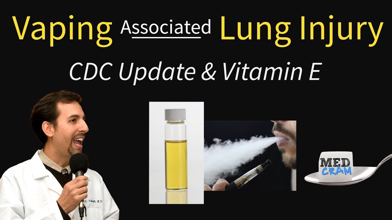 Vaping / E-Cigarette Associated Lung Injury: CDC Update & Vitamin E Acetate