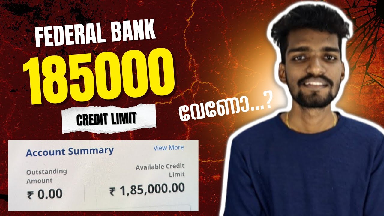 Federal Bank has given a limit of Rs. 185000 | How To Apply For Federal Bank Credit Card | Instan...