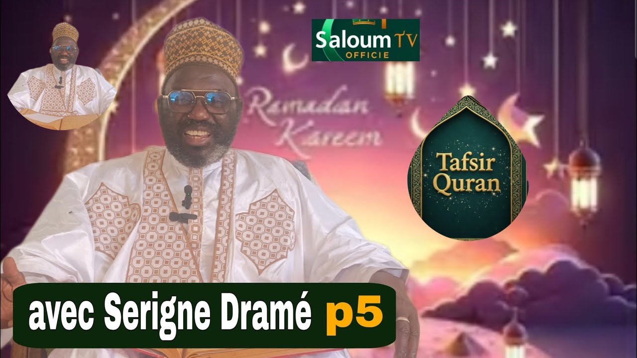 Tafsiroul khourane avec Serigne Dramé lundi le 23 février 2026 sur Saloum TV Officiel 